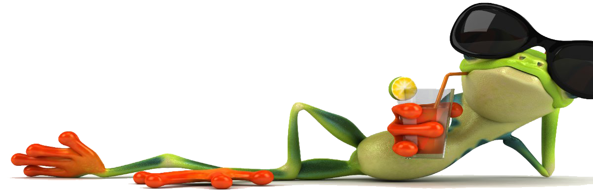 The Tax Toad_ HeaderE2 Frog laying down sipping drink